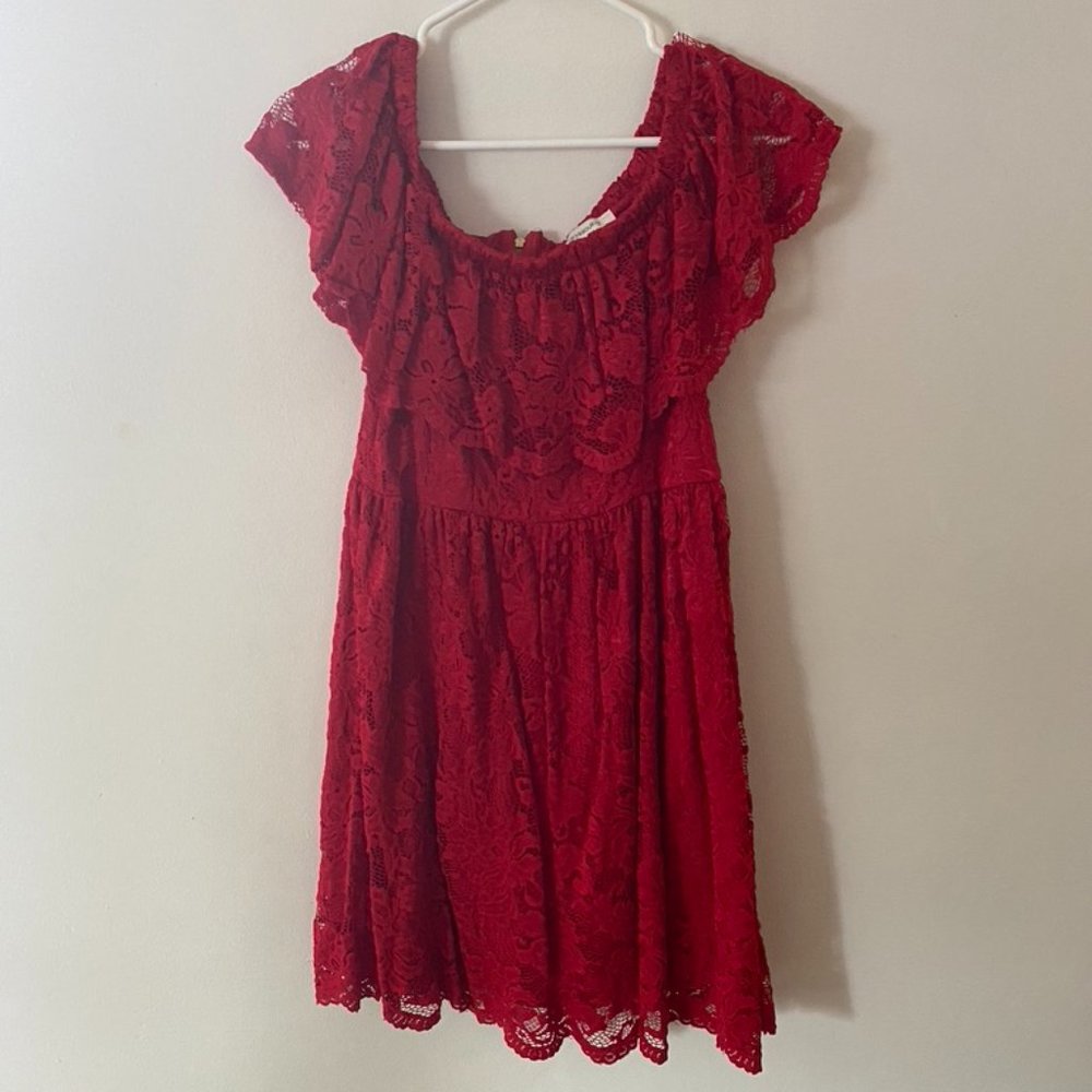 Francesca's Off the Shoulder Lace Dress